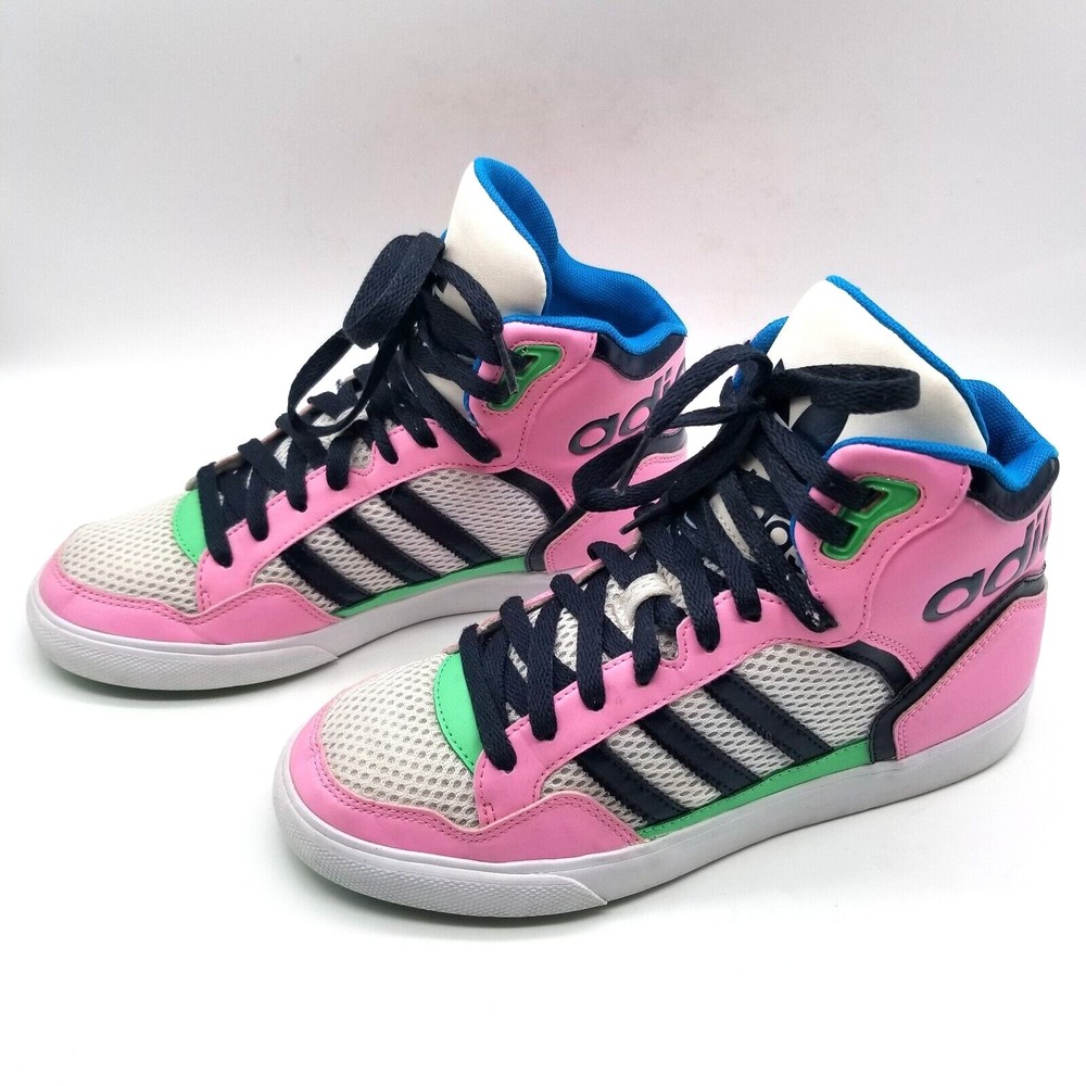 Adidas Original Women D65393 Extraball High Top Sneakers Pink 7.5